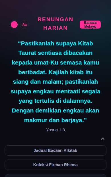 Aplikasi dalam rupa Neon Gelap
